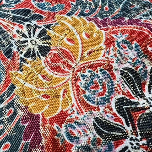 Anthropologie Maeve Pleated A-Line Mini Skirt Floral Rosia Print Pockets Bottom - Picture 12 of 12